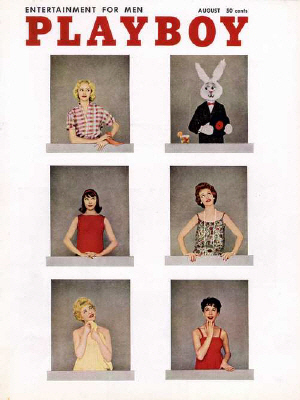 Okładka Playboy Sierpień 1958