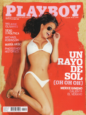 Okładka Playboy Lipiec 2008